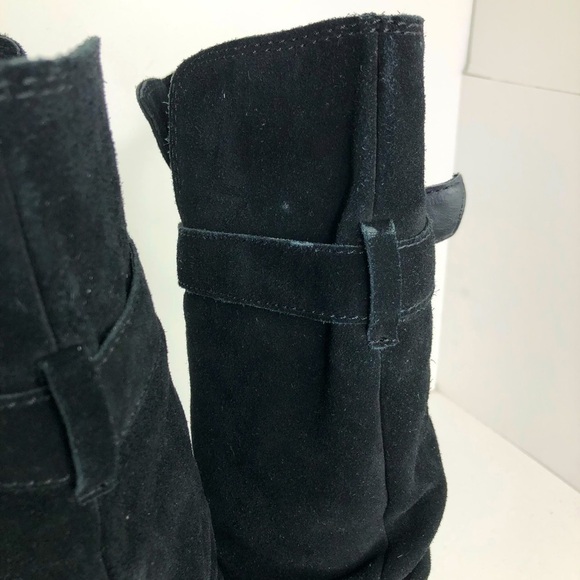STEVEN by Steve Madden black suede heeled boots - Picture 6 of 12